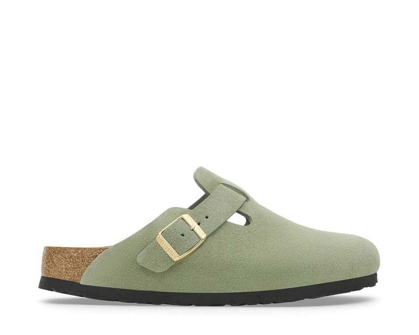 Birkenstock Boston Soft Footbed Suede Green Tea 1027934