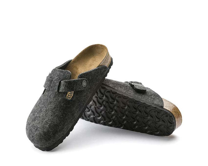 Birkenstock Boston Wool Anthracite 0160373