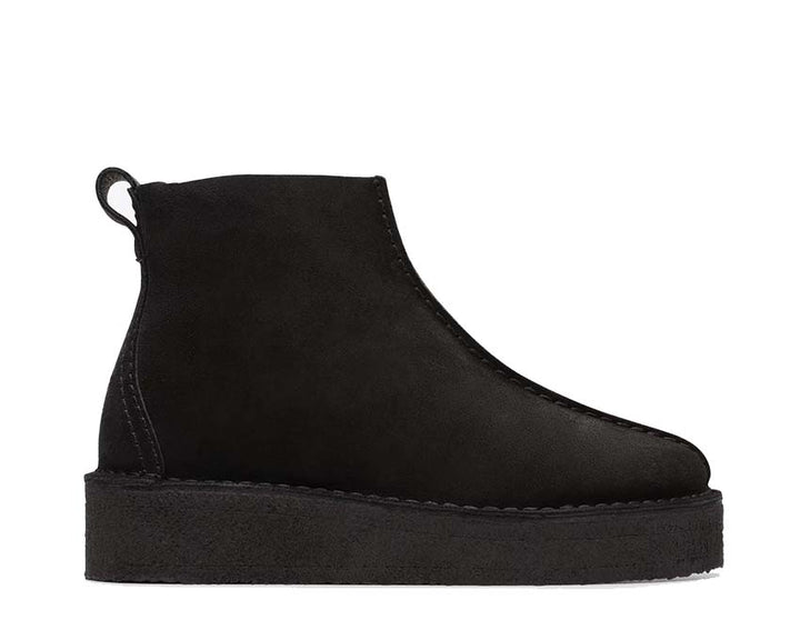 Clarks Trek Wedge Boot Black Suede 26173492