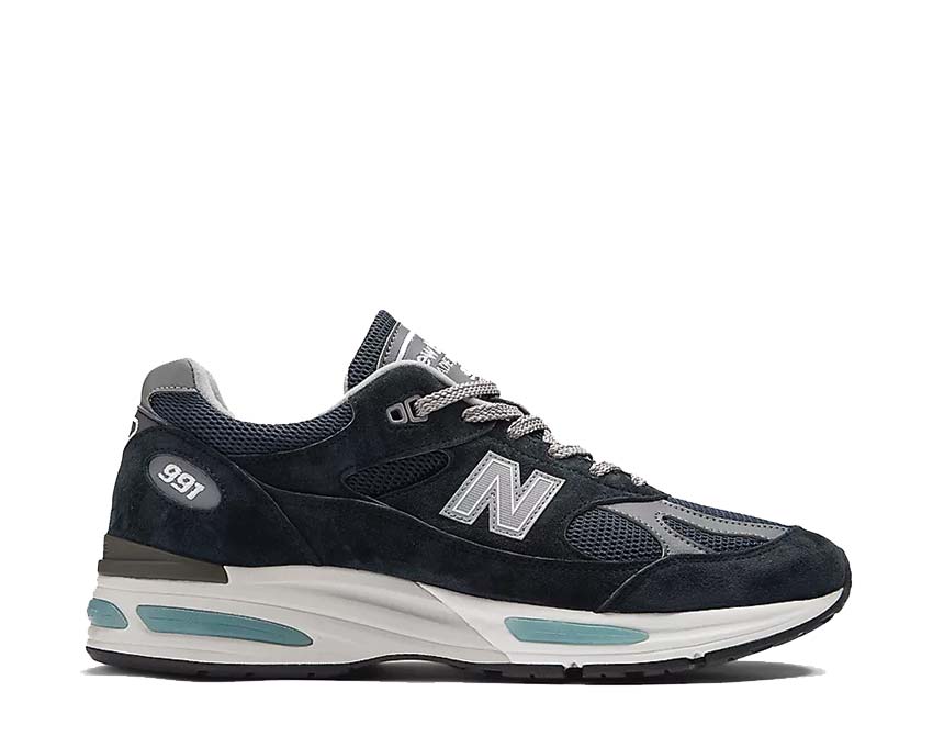 New Balance 991v2 UK Dark Navy / Smoked Pearl - Silver U991NV2