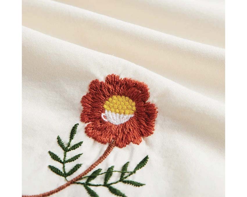 Portuguese Flannel Embroidery Flowers SS25.039