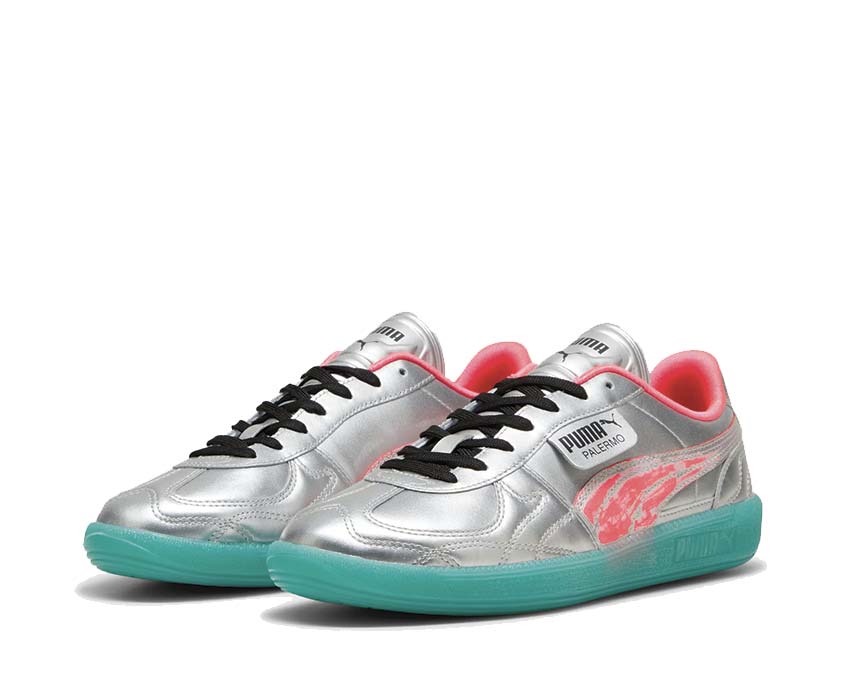 Puma Palermo NewGen Footy Silver / Sparkling Green 398151 01