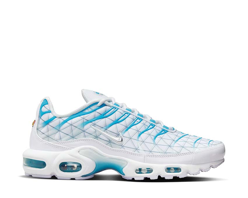 Nike Air Max Plus White / Metallic Silver - Baltic Blue FQ2397-100