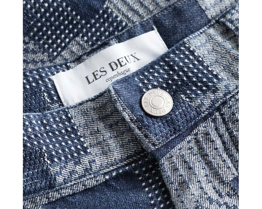 Les Deux Ryder Jacquard Jeans Light Denim Blue 432432