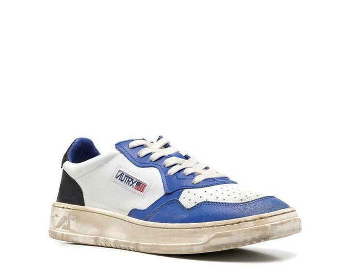 Autry Medalist Low Super Vintage Leat / White / Blue / Black AVLMSV10