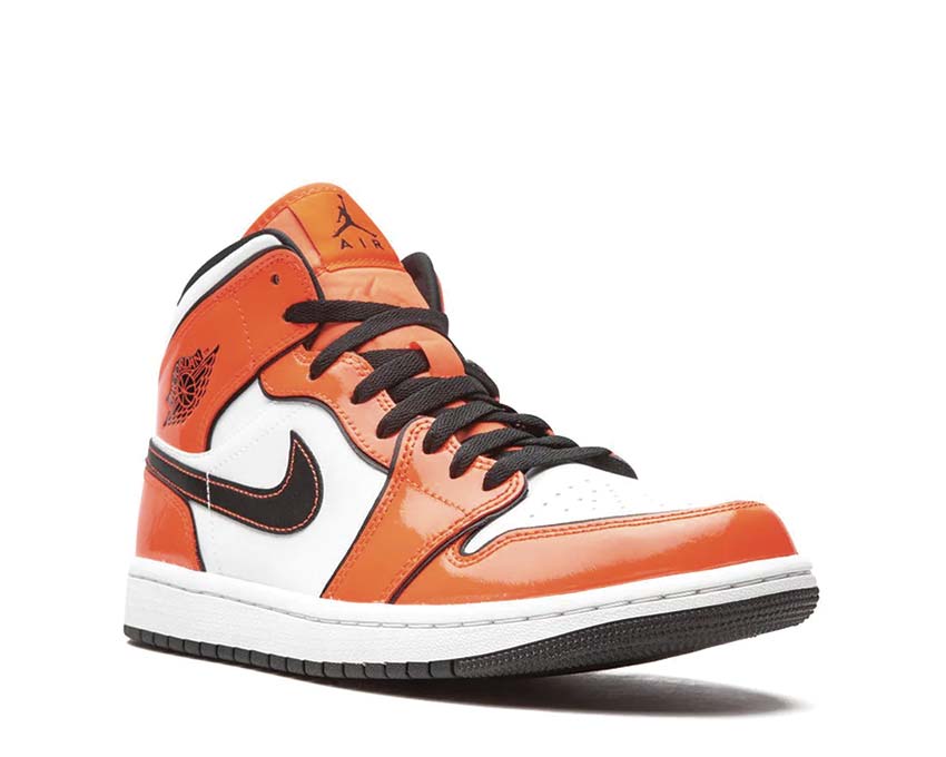 Air Jordan 1 Mid SE Turf Orange / Black - White DD6834-802