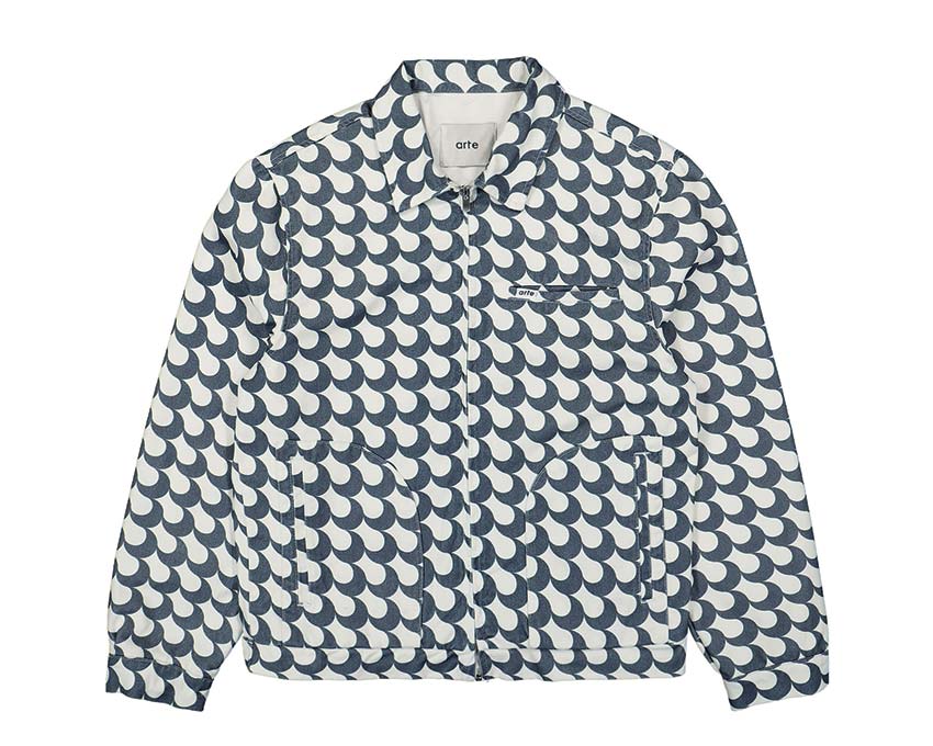 Arte Jackson Bau Print Jacket Navy / White SS23-083J