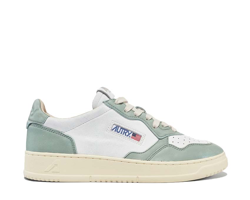 Autry Medalist Low W Goat / Wash White - Military AULWGH05
