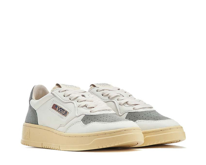 Autry Medalist Low Suede / Leat White / Military AULWSL05