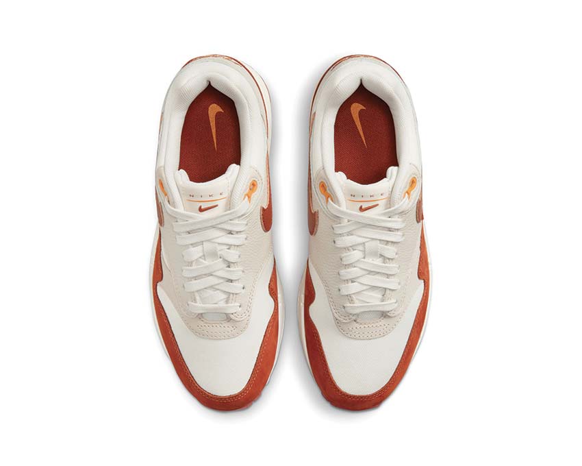 Nike Air Max 1 LX W Sail / Rugged Orange / LT Orewood Brn FD2370-100