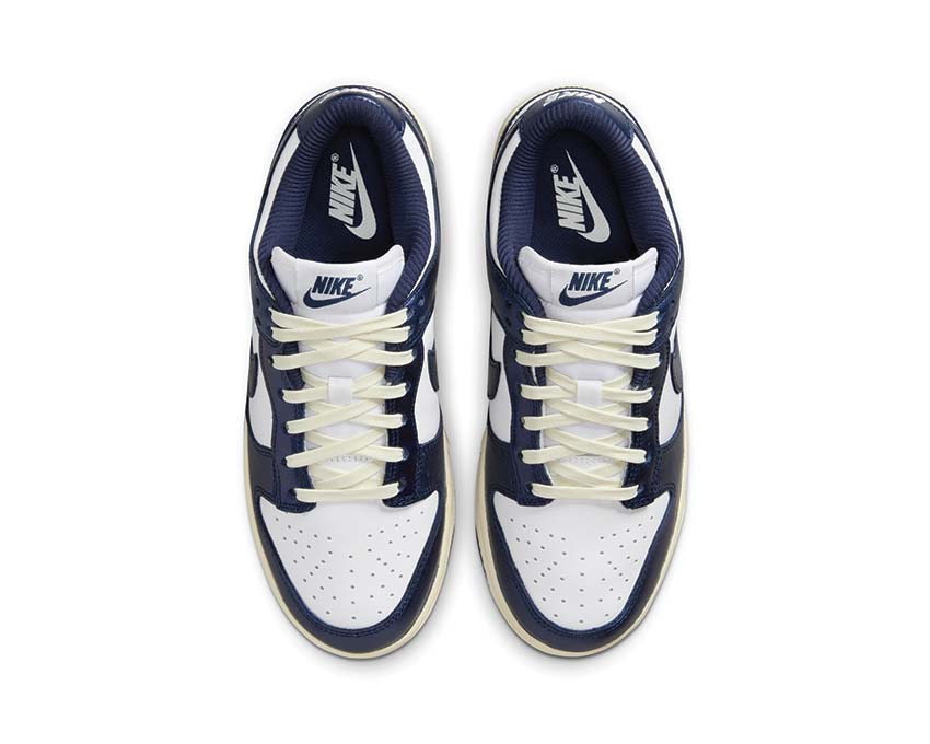 Nike Dunk Low Premium White / Midnight Navy - Coconut Milk FN7197-100