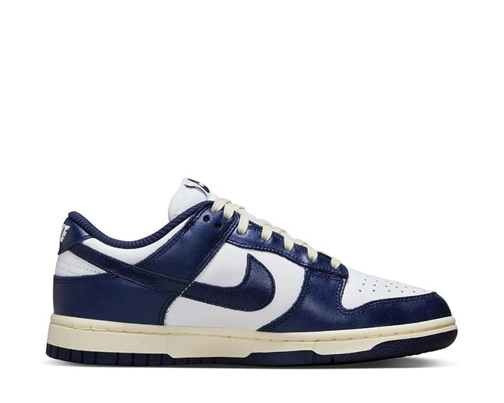 Nike Dunk Low Premium White / Midnight Navy - Coconut Milk FN7197-100