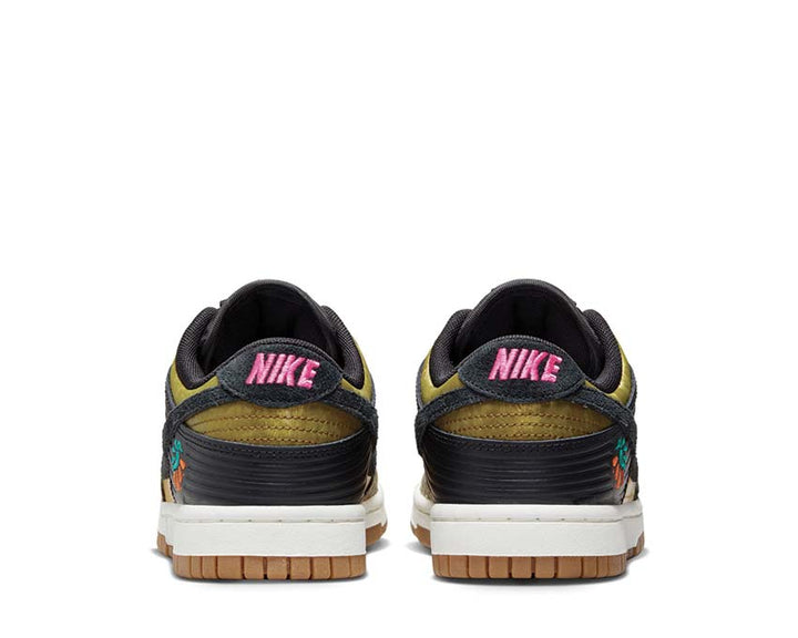 Nike Dunk Low Premium Black / Khaki - Metallic Gold - Medium Ash FQ8148-010