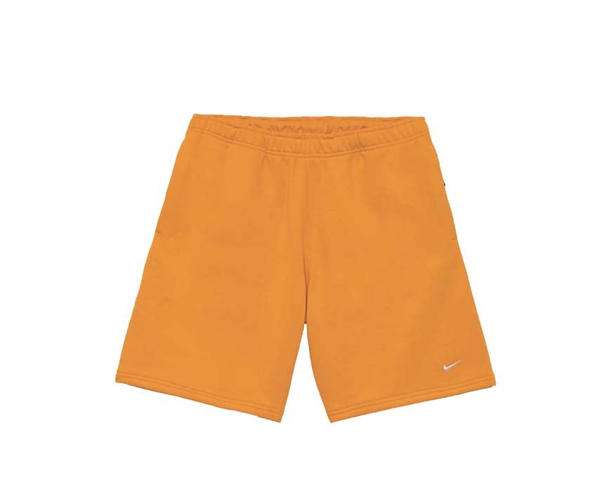 Nike NRG Soloswoosh Fleece Shorts Vivid Orange / White DV3055-836