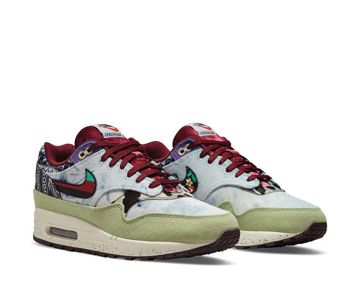 Nike Air Max 1 SP x Concepts "Mellow" Oil Green / Black - Team Red - Sail DN1803-300