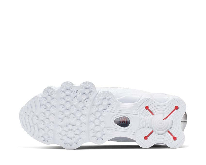 Nike Shox TL White / White - Metallic Silver - Max Orange AR3566-100