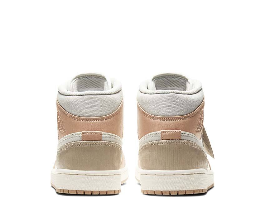 Air Jordan 1 Mid Sail / Light Bone - String - Shimmer CV3044-100