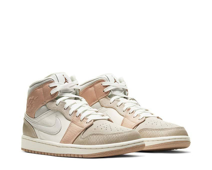 Air Jordan 1 Mid Sail / Light Bone - String - Shimmer CV3044-100