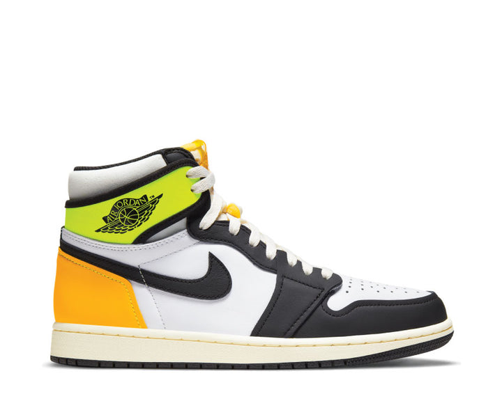 Air Jordan 1 Retro High OG White / Black - Volt - University Gold 555088-118