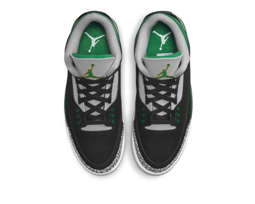 Air Jordan 3 Retro Black / Pine Green - Silver - White CT8532-030