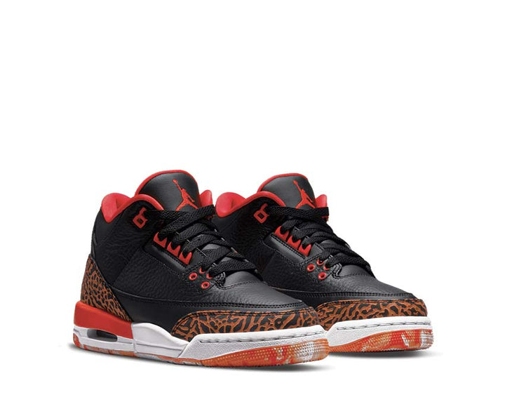 Air Jordan 3 Retro GS Black / Kumquat - Team Orange - White 441140-088