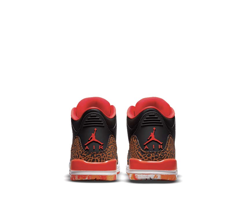 Air Jordan 3 Retro GS Black / Kumquat - Team Orange - White 441140-088