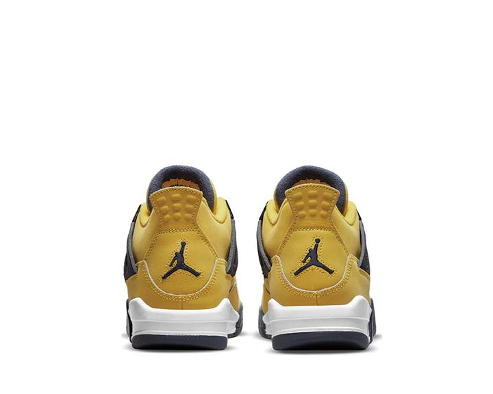 Air Jordan 4 Retro GS Tour Yellow / Dark Blue Grey - White 408452-700