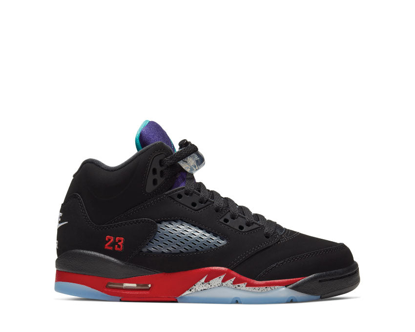 Air Jordan 5 Black / New Emerald - Fire Red - Grape Ice CZ2989-001