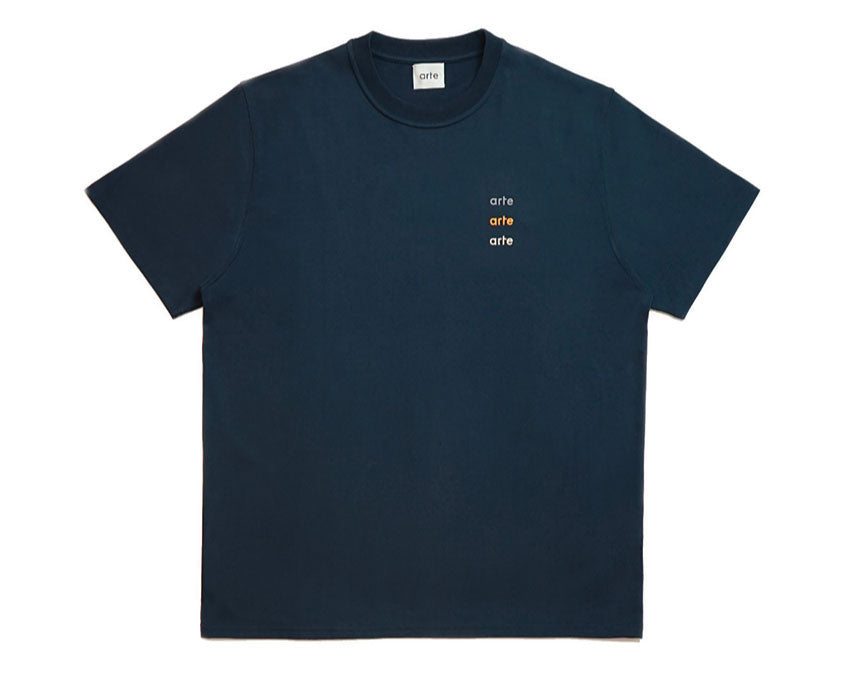 Arte Tomi Multi Logo Tee Navy SS21-037T