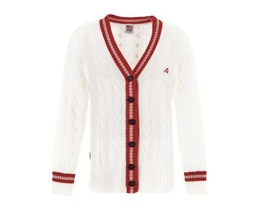 Autry Tennis Man Cardigan Academy White CRTM3021