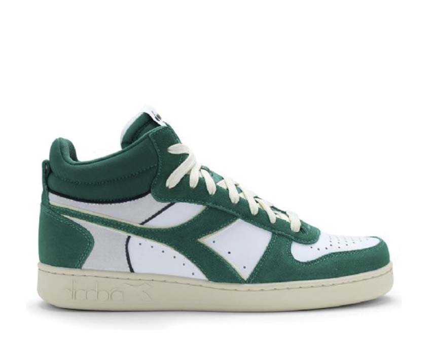 Diadora Magic Basket Demi Demi Cut Suede Leather Amazon / White 501 178563 01 C1912