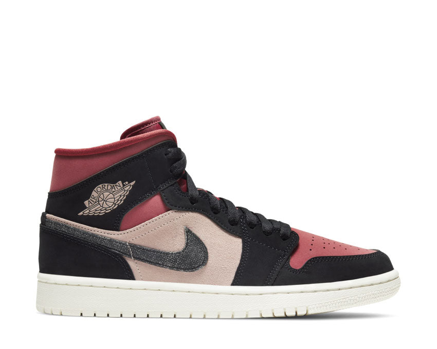 Jordan 1 Mid Particle Grey / Black - Canyon Rust BQ6472-202