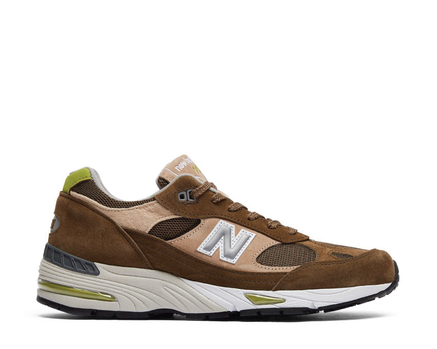 New Balance M991OLB Made in UK Dark Green / Beige / White