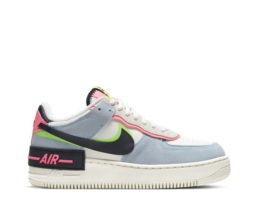 Nike Air Force 1 Shadow Sail / Black - Sunset Pulse - LT Armory Blue CU8591-101