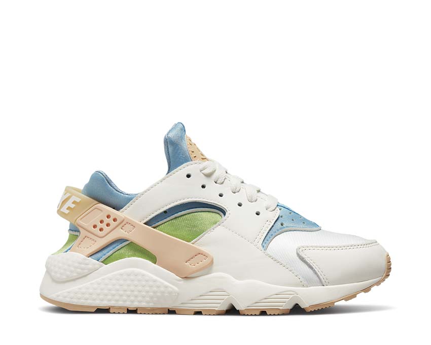 Nike Air Huarache SE Sail / Arctic Orange - Worn Blue - Vivid Green DQ0117-100