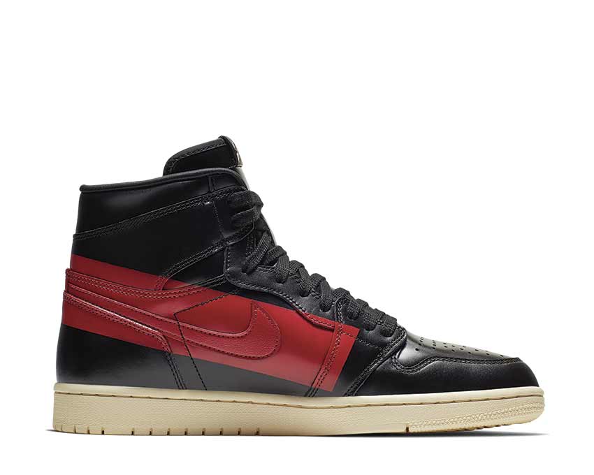 Jordan 1 Defiant Style Black Gym Red Muslin BQ6682-006