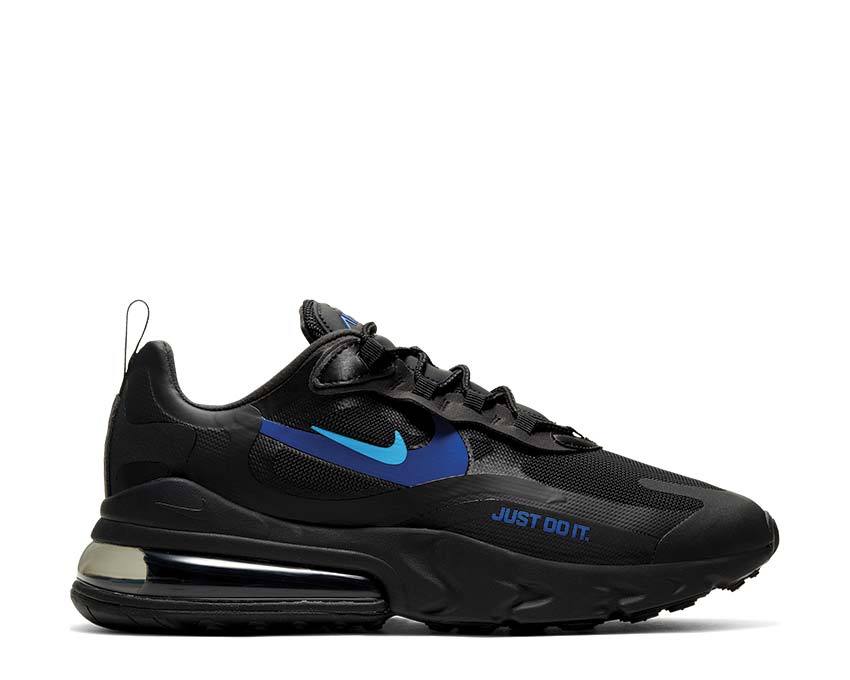 Nike Air Max 270 React Black / Blue Hero - Hyper Royal - Cool Grey CT2203-001