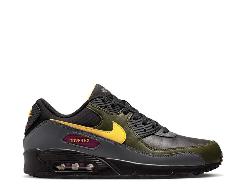 Nike Air Max 90 GTX Black / Tour Yellow - Cargo Khaki - Iron Grey DJ9779-001