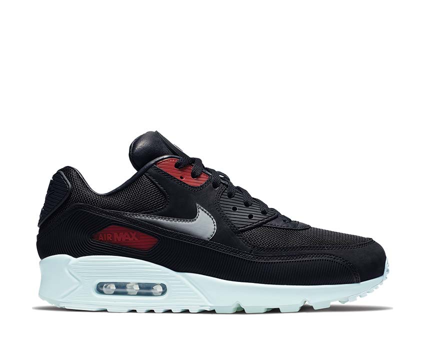 Nike Air Max 90 Premium Black / Cool Grey - Teal Tint - University Red CK0902-001