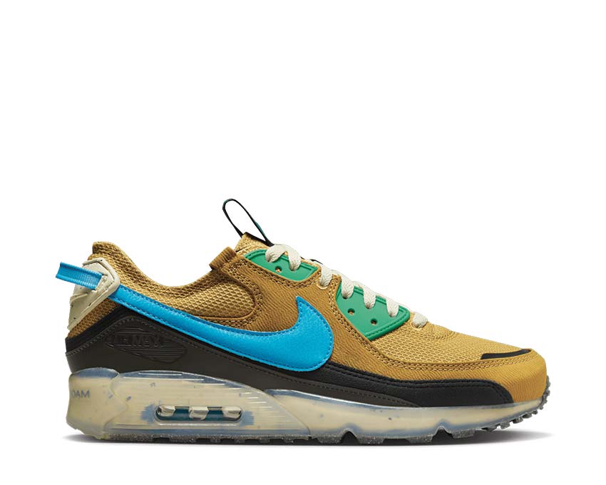 Nike Air Max 90 Wheat Gold / Blue Lightning - Stadium Green DQ3987-700