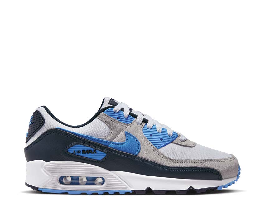 Nike Air Max 90 White / University Blue - Pure Platinum DQ4071-101