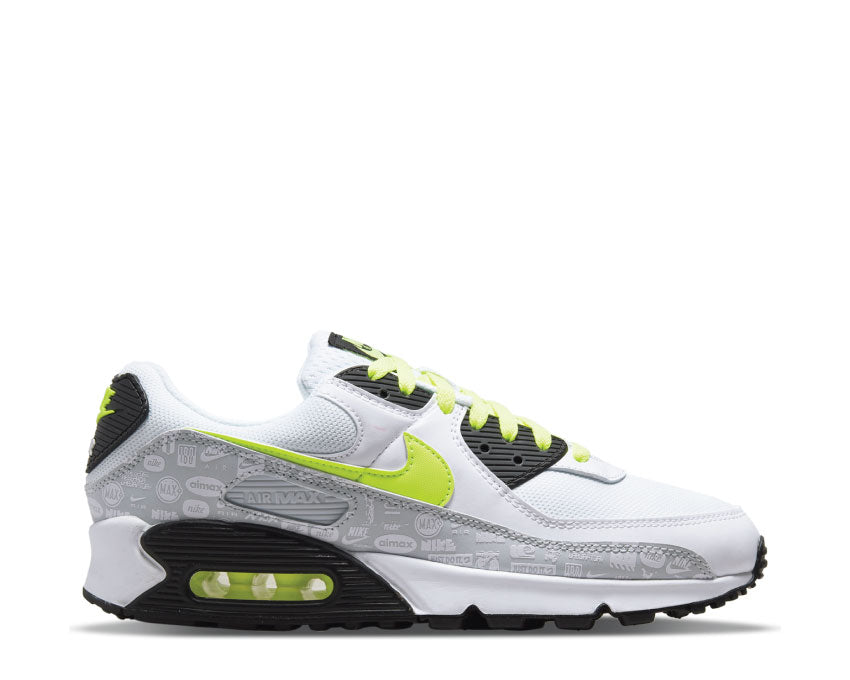 Nike Air Max 90 White / Volt - Black - Pure Platinum DB0625-100