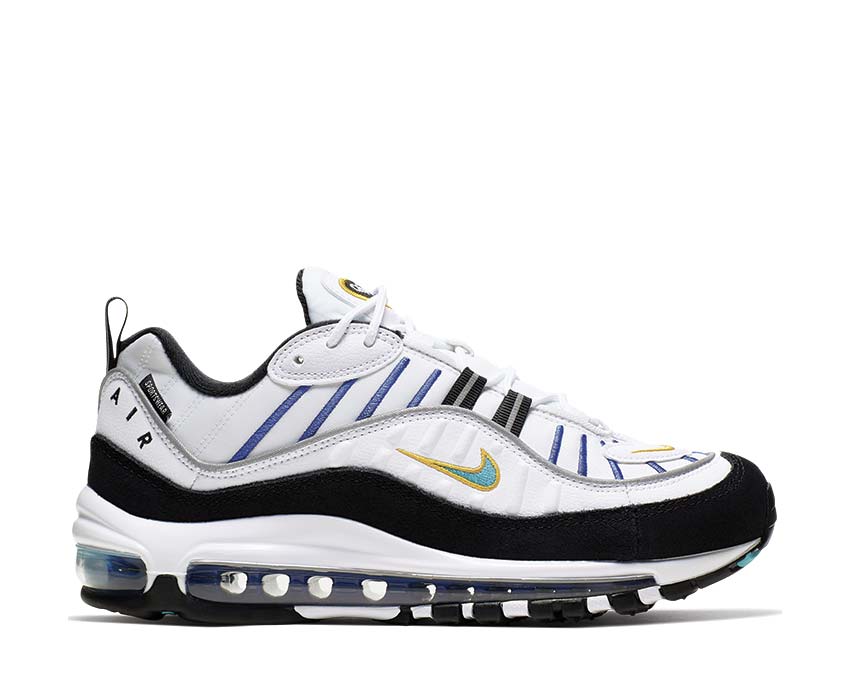 Nike Air Max 98 Prm White Teal Nebula University Gold Black CI1901-102