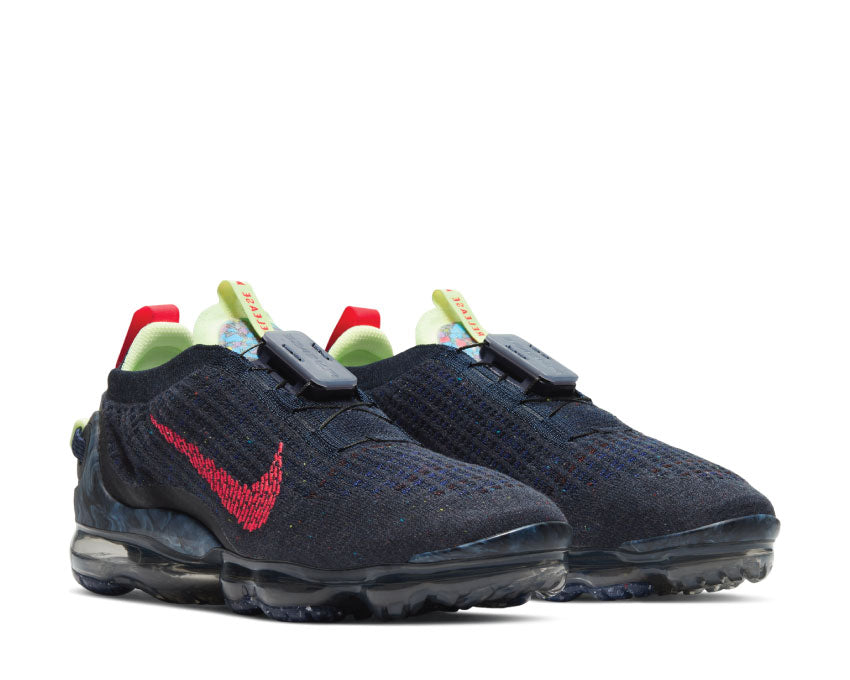 Nike Air Vapormax 2020 Flyknit Obsidian / Siren Red - Barely Volt CW1765-400