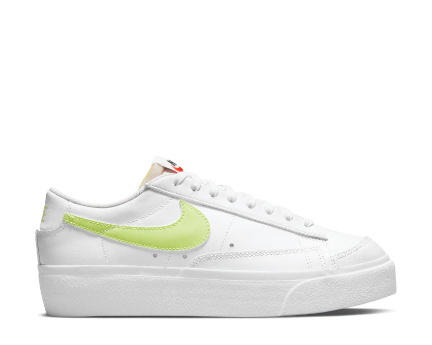 Nike Blazer Low Platform White / LT Lemon Twist - White - Black DJ0292-102