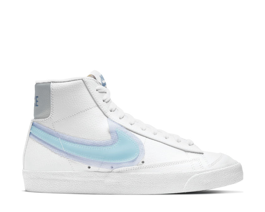 Nike Blazer Mid W '77 White / Glacier Blue - Metallic Platinum DD0502-102