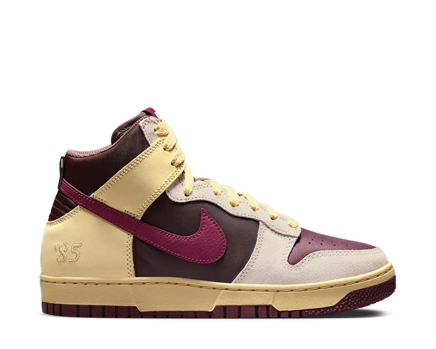 Nike Dunk High 1985 Alabaster / Rosewood - Earth - Night Maroon FD0794-700