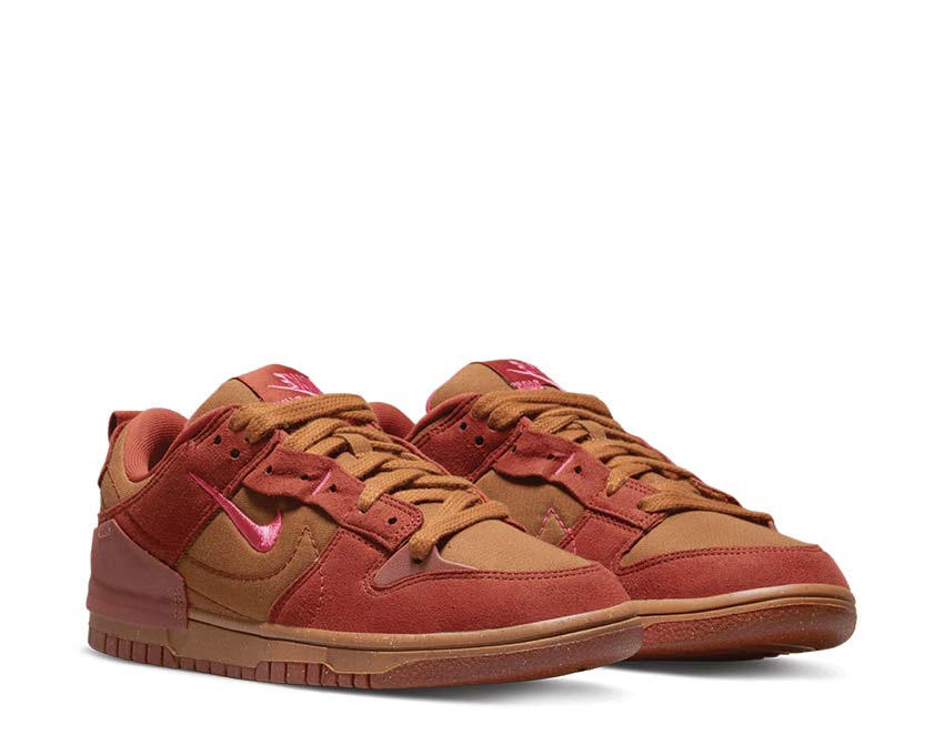 Nike Dunk Low Disrupt 2 Desert Bronze / Pink Prime - Rugged Orange DH4402-200