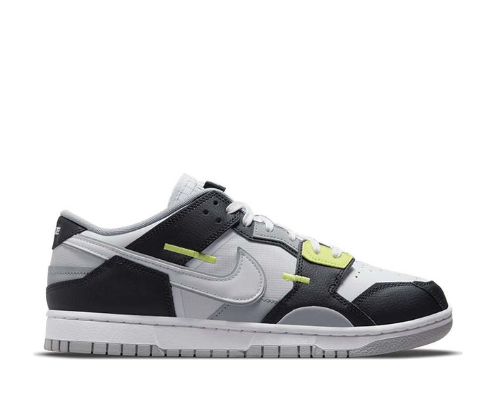 Nike Dunk Scrap Black / White - Wolf Grey - LT Lemon Twist DC9723-001