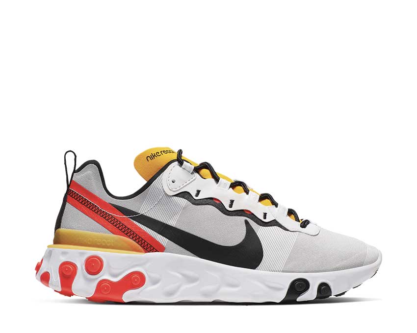 Nike React Element 55 White Black Bright Crimson BQ6166-102